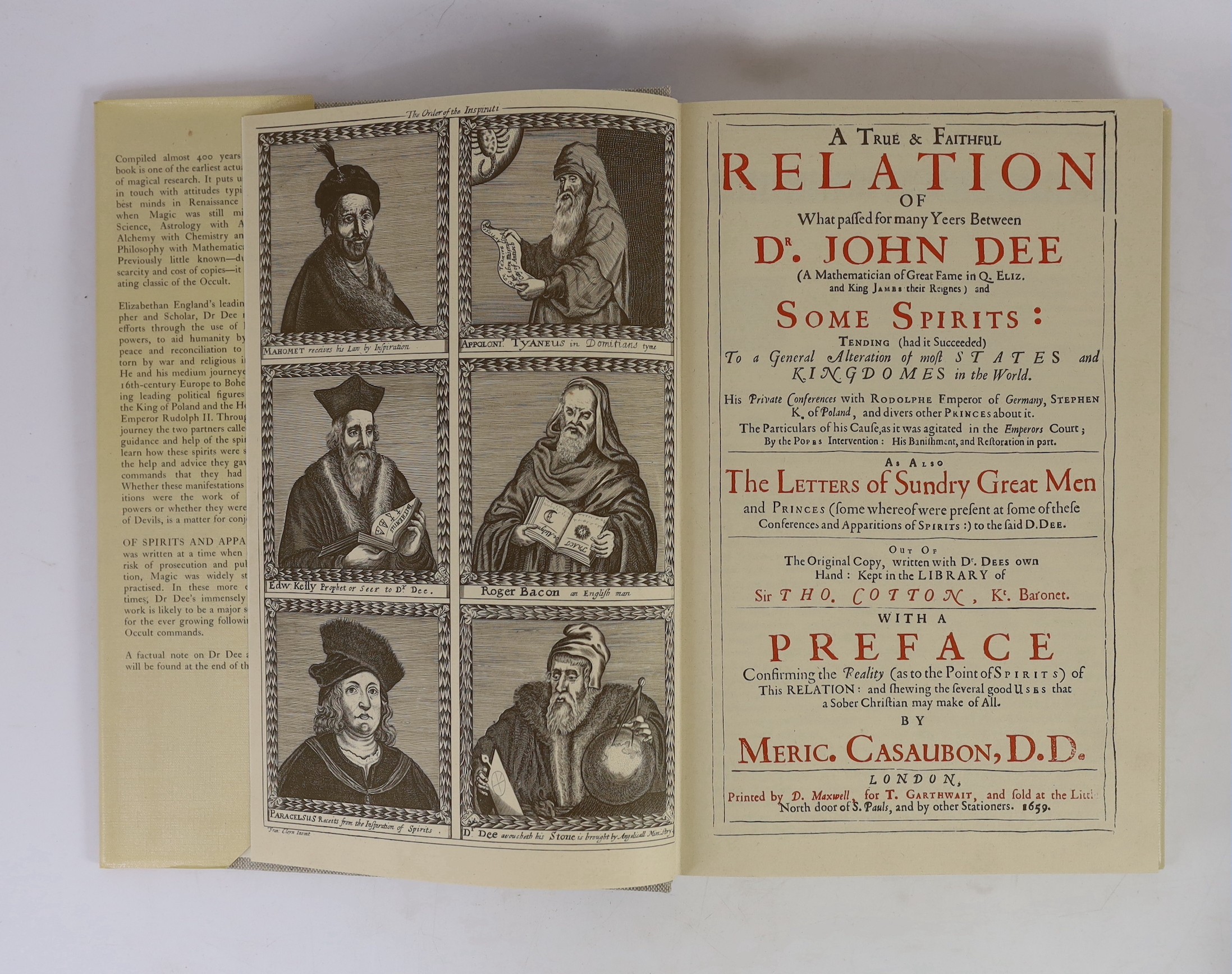 Craven, J.B - Dr Robert Fludd. …The English Rosicrucian - Life and Writings, one of 300, 8vo, simulated crocodile skin, Occult Research Press, n.d; Hulme, Frederick Edward - A Series of Sketches from Nature, of Plant For